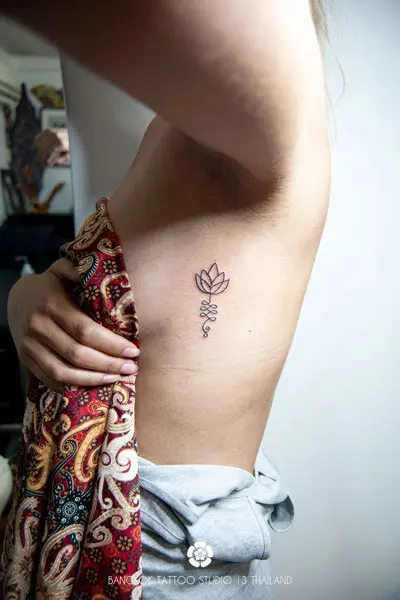 minimalist-fine-line-tattoo-yant-unalome-lotus