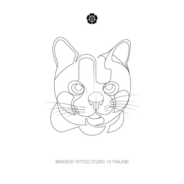 abstract-cat-tattoo-design