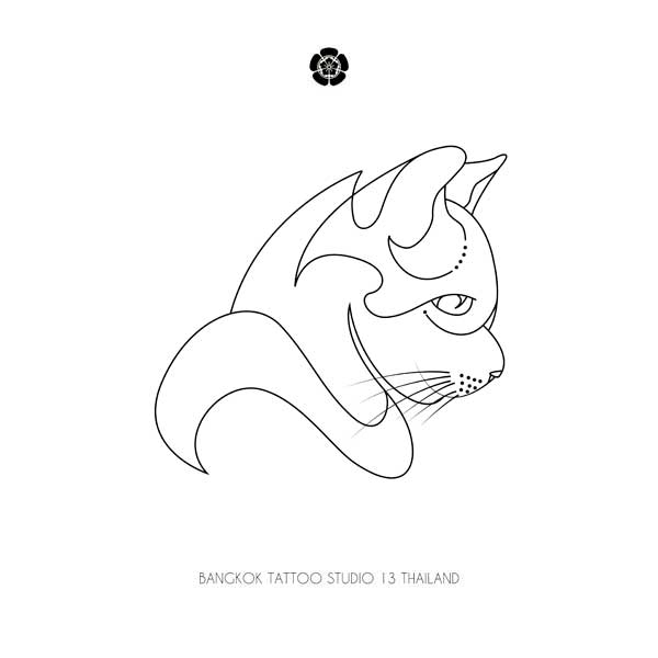 abstract-cat-tattoo-design