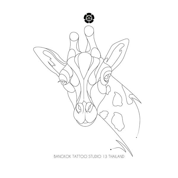 abstract-girafe-tattoo-design