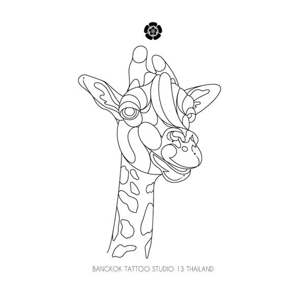 abstract-girafe-tattoo-design