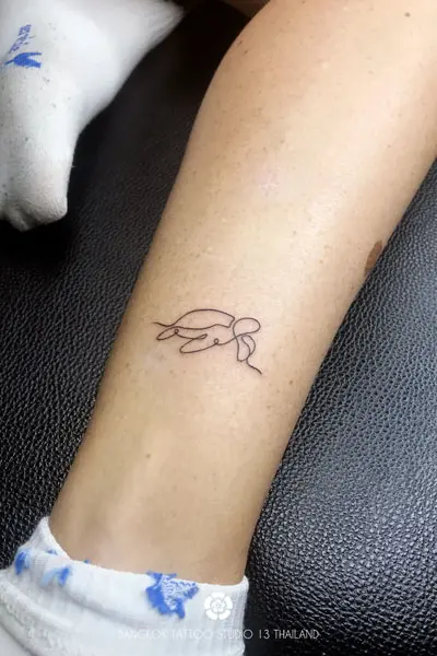 abstract-one-line-tattoo-turtle-thailand