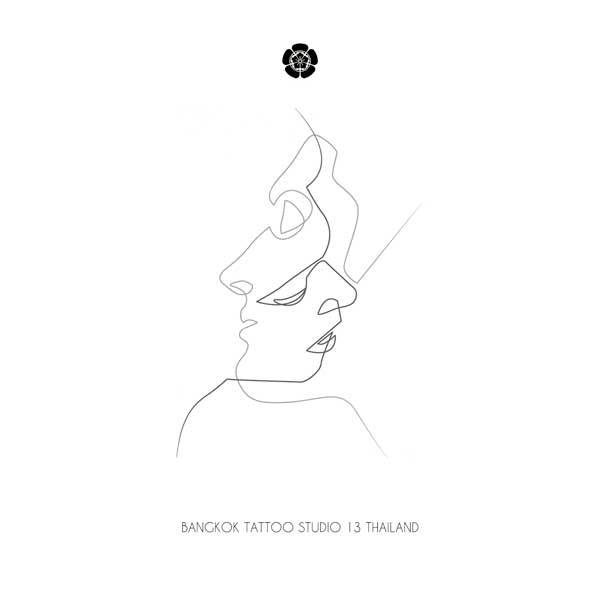 abstract-couple-tattoo-design