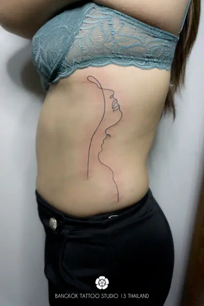 abstract-one-line-continuous-tattoo-couple-kiss-ribs-bangkok