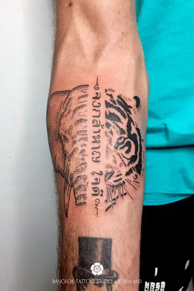 black-ink-tattoo-face-elephant-dotwork-tiger
