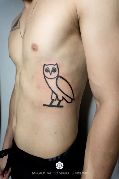 black-ink-drake-owl-logo-tattoo-thailand