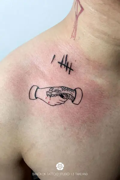 black-ink-tattoo-trust-no-one