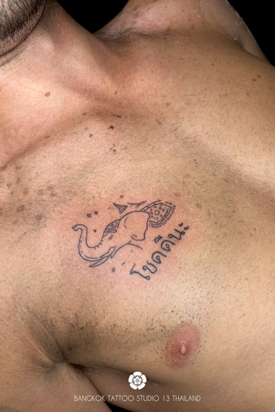 fine-line-elephant-font-thai-tattoo-thailand