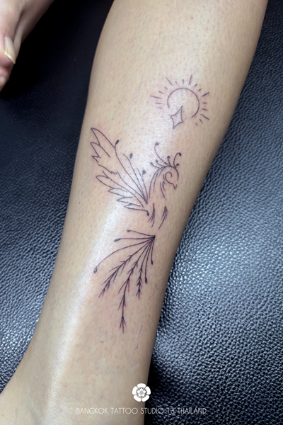 fineline-bird-abstract-tattoo
