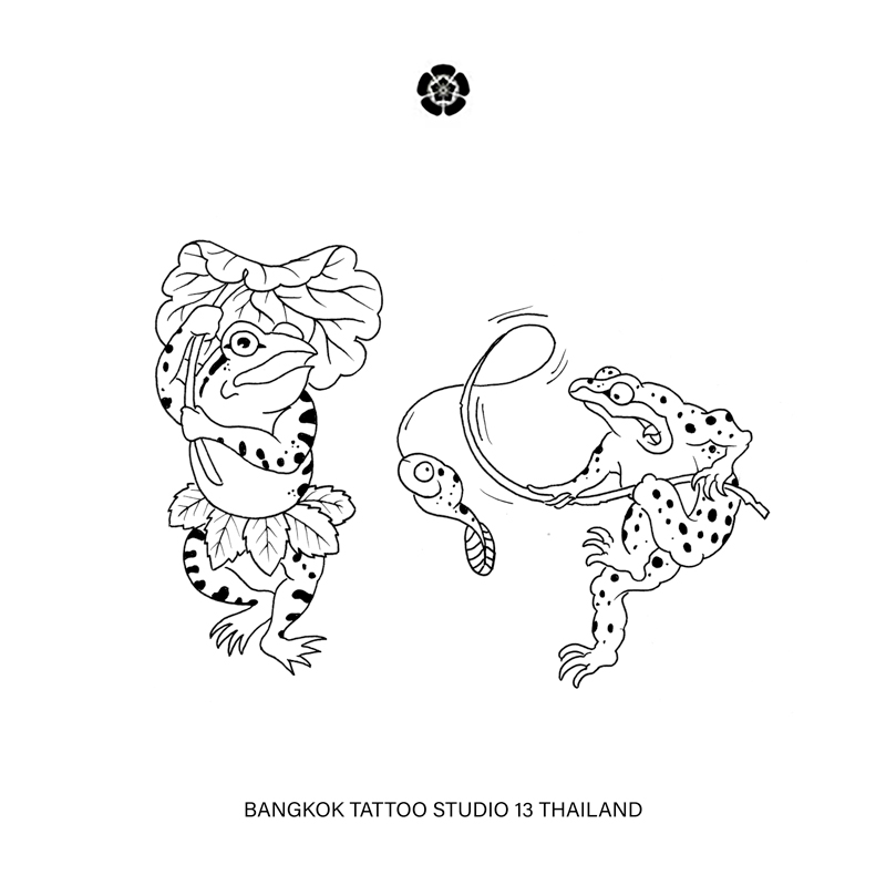 japanese-frog-tattoo-design