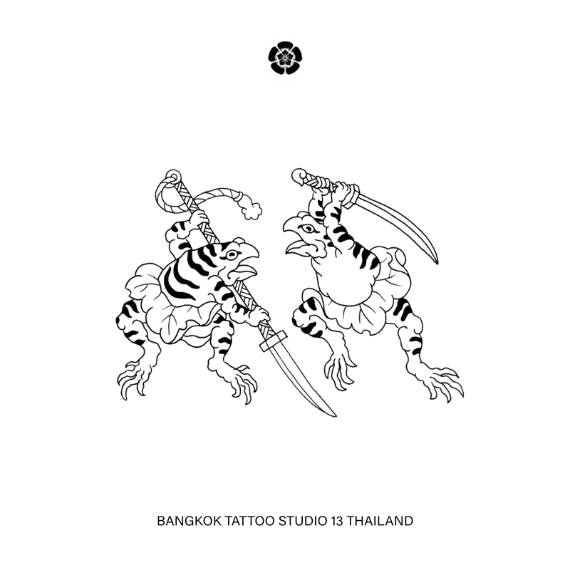 japanese-frog-samurai-tattoo-design