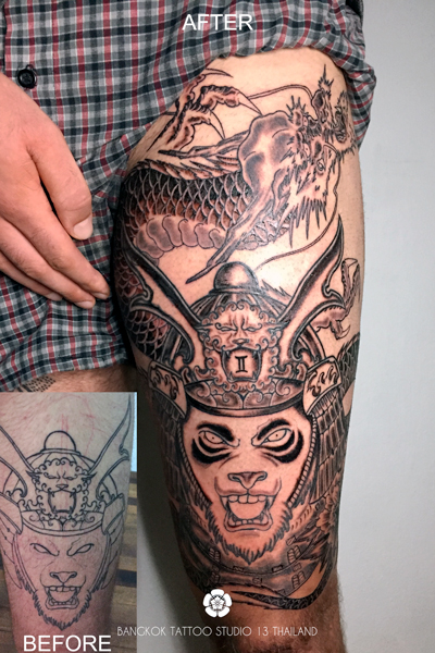 japanese-dragon-panda-samurai-tattoo-bangkok