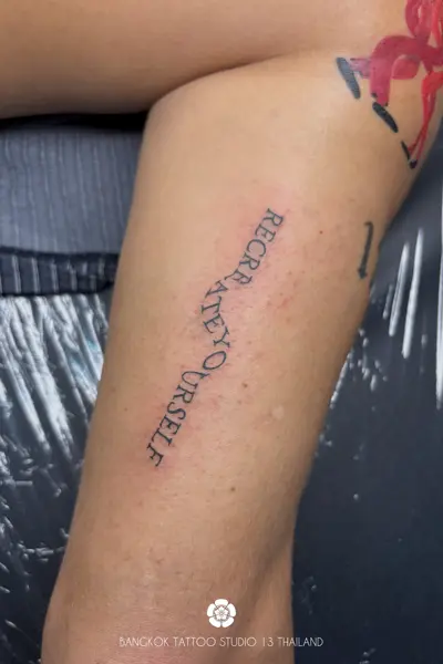 lettering-distord-twist-recreate-yourself-tattoo-bangok