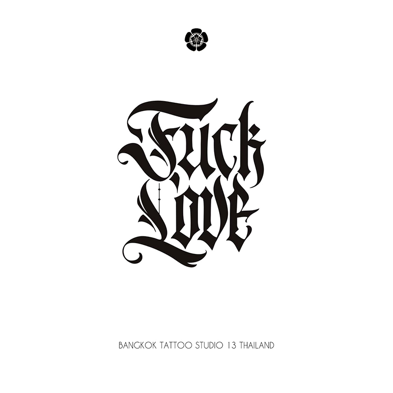 lettering-tattoo-design-fuck-love