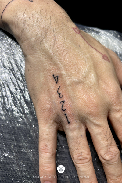 lettering-fine-line-number-1234-tattoo-bangkok