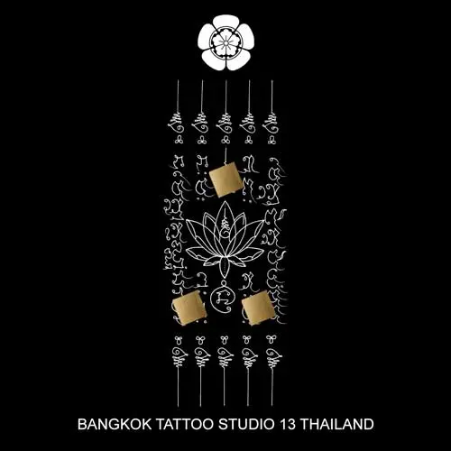 sak-yant-5-rows-lotus-tattoo-design