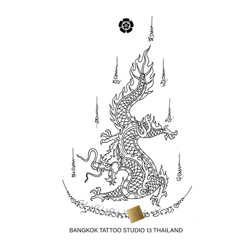 sak-yant-dragon-traditional-tattoo-design