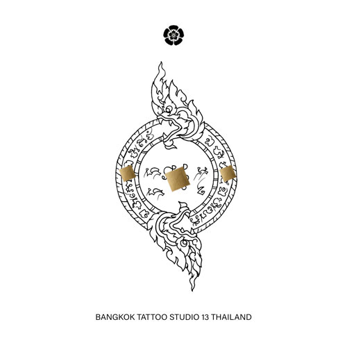 sak-yant-naga-circle-tattoo-design