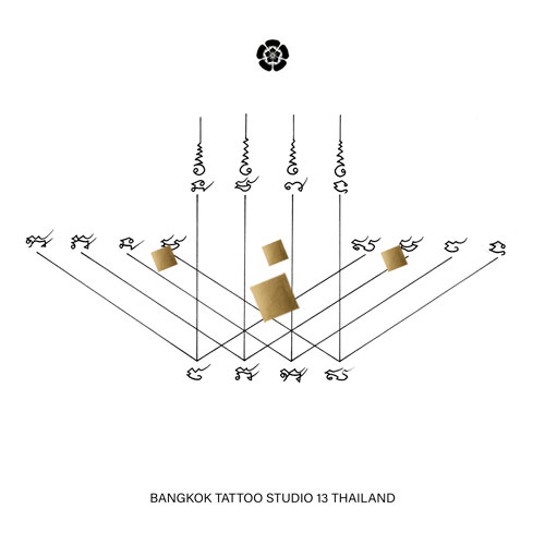 sak-yant-4-peacks-tattoo-design