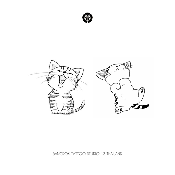 funny-cat-tattoo-design