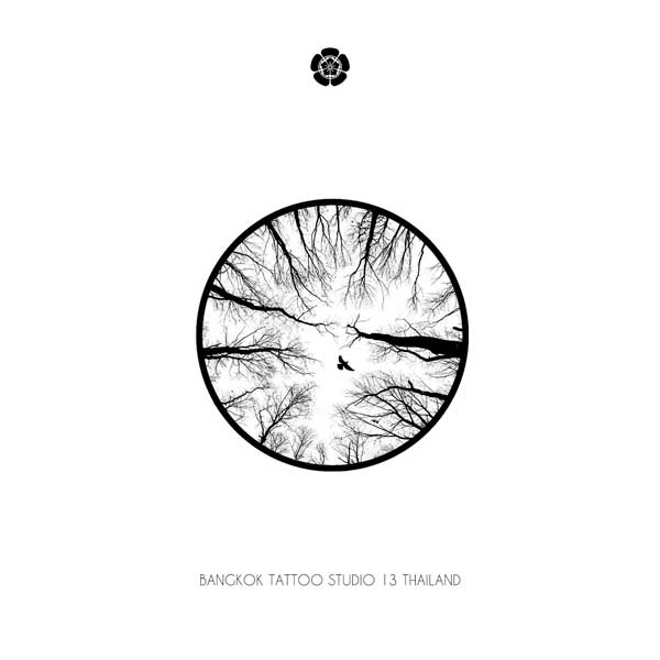 artwork-forest-tree-graphic-vision-tattoo-design