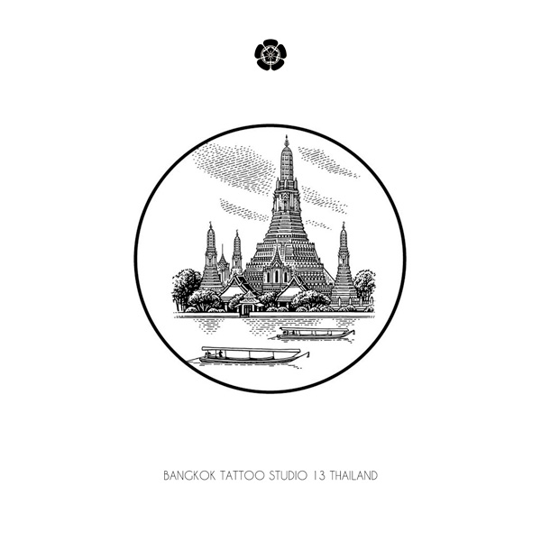 artwork-thailand-temple-graphic-vision-tattoo-design