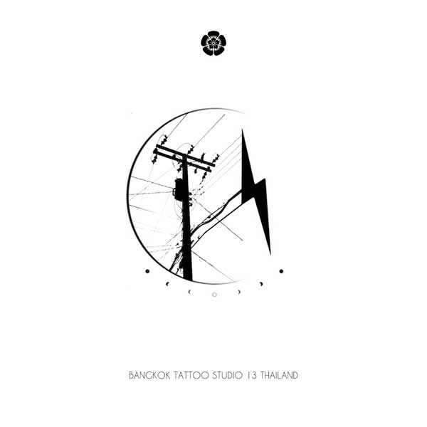 artwork-electric-pole-graphic-vision-tattoo-design